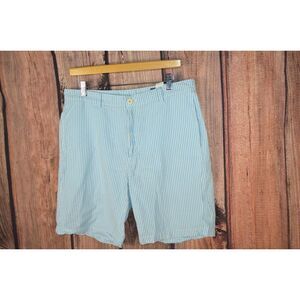 Vineyard Vines Blue Striped Men's Flat Front Shorts